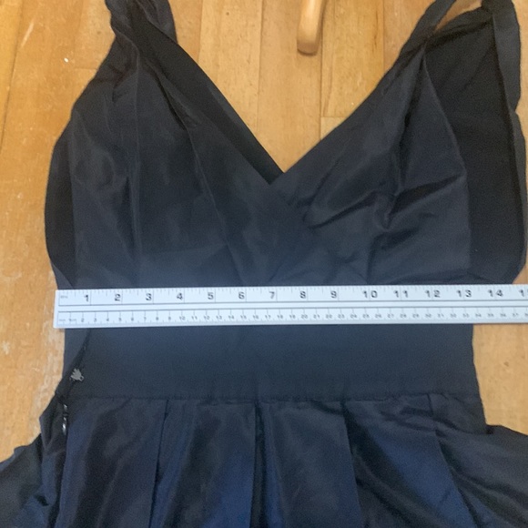 Charles Nolan New York Silk Cocktail Dress Little Black Dress fit and flare Mini - Picture 8 of 8